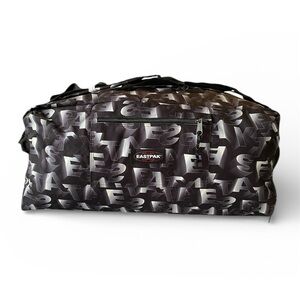 Eastpak Black and White Duffel Bag